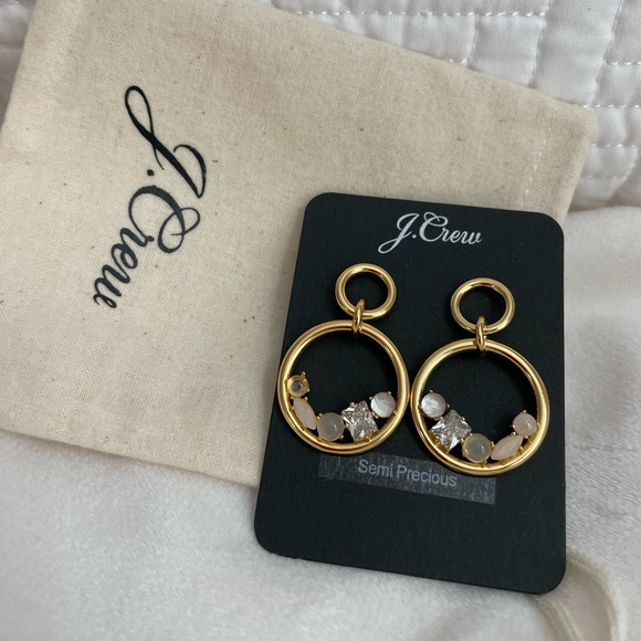 J.Crew Nested stone drop earrings - Picture 6 of 8